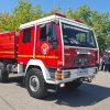 Desfile de unidades bomberos